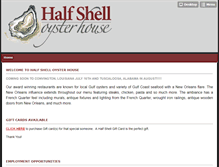 Tablet Screenshot of halfshelloysterhouse.com
